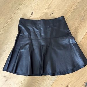 Vince lamb leather mini skirt